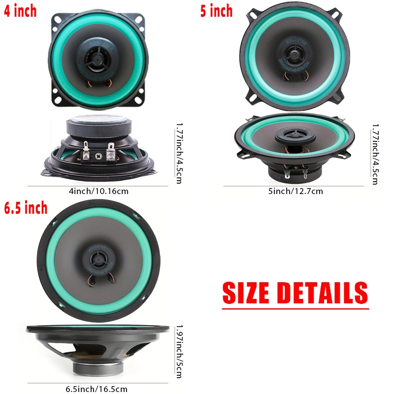 2PCS 4/5/6.5Inch Car Coaxial S - đánh giá và giá Audio Universal Music