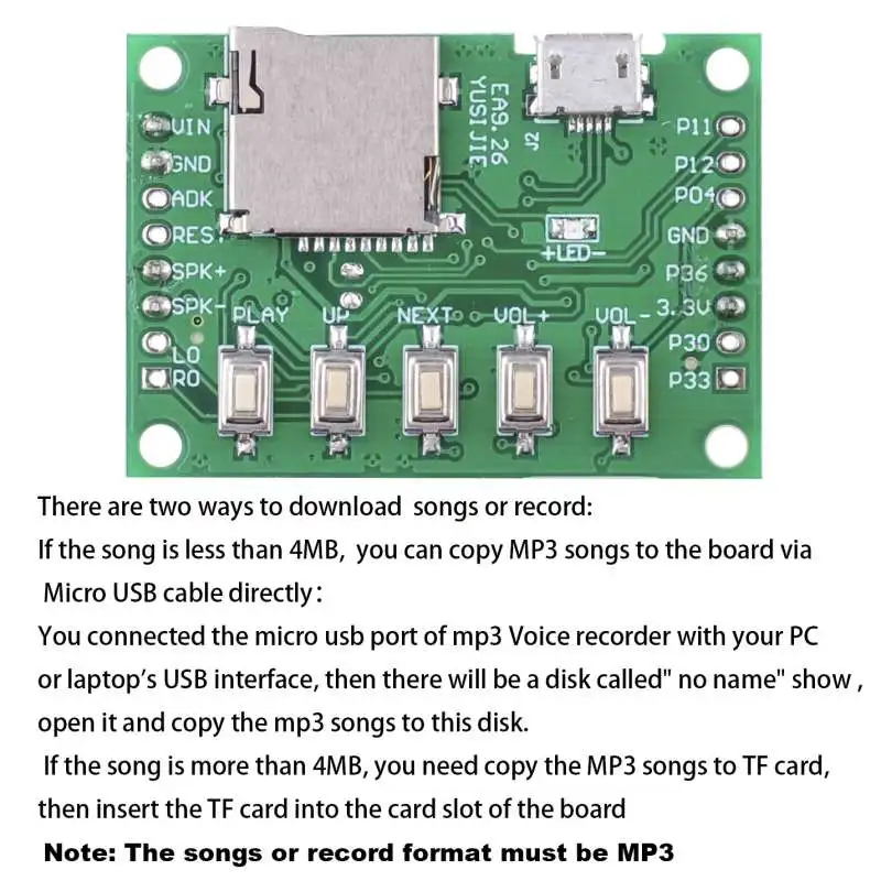 RCmall MP3 Voice Module Bộ Wel - đánh giá và giá Audio Music Mp3 Downloader